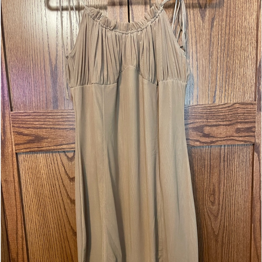Tan dress